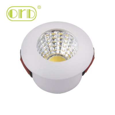 Commercial Office LED Reflector Lamp  MINI 1w Cut-off 26MM Ceiling Down Light COB high bright 2Yrs Guarantee Aluminum Spot Light