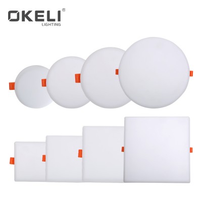 OKELI Newest design adjustable recessed mounting round square 10W 15W 22W 32W led panel